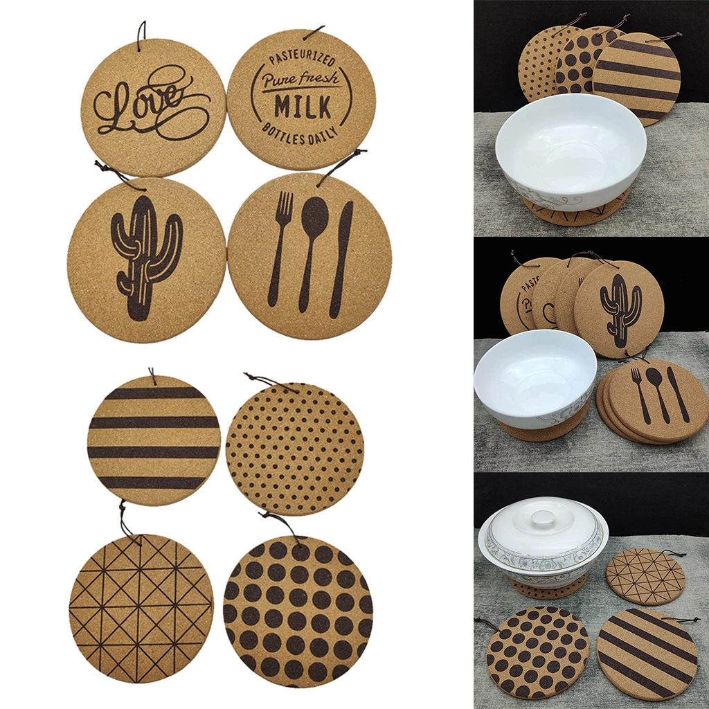 4x Cork Anti-hot Placemats for Pan Plate, Heat Resistant Cup Coaster Wedding
4x Cork Anti-hot Placemats for Pan Plate, Heat Resistant Cup Coaster Wedding