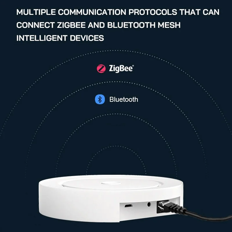 Tuya Smart Zigbee Bluetooth Mesh Gateway Hub Smart Home Equipment Multi-Mode Gateway Remote Control Linkage Support Google Home
Tuya Smart Zigbee Bluetooth Mesh Gateway Hub Smart Home Equipment Multi-Mode Gateway Remote Control Linkage Support Google Home