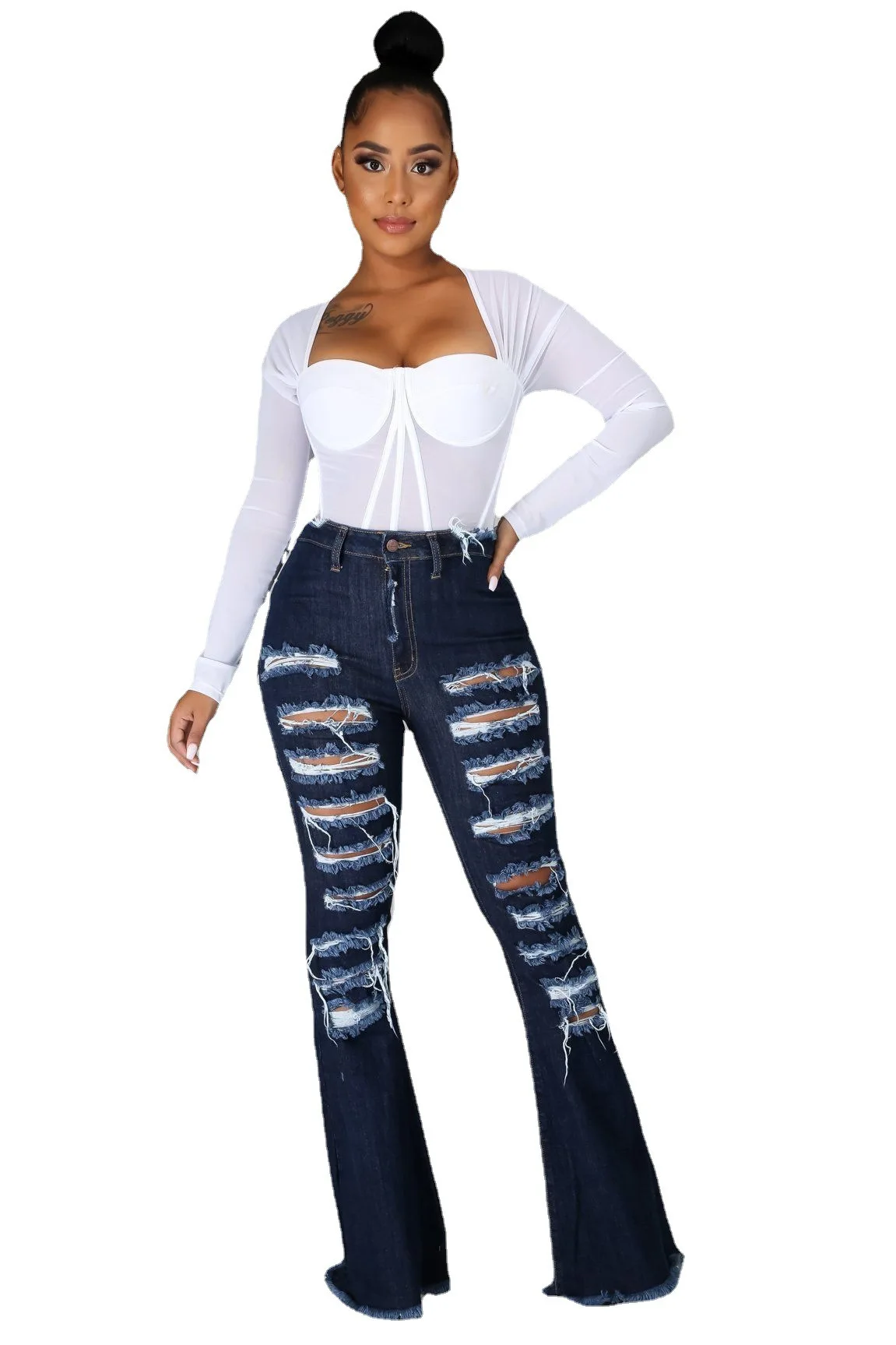Blue Hole High Waisted Button Jeans Women Cat Whisker Ripped Casual Slim Do Old Trousers Women Summer Streetwear Jeans Ladies
Blue Hole High Waisted Button Jeans Women Cat Whisker Ripped Casual Slim Do Old Trousers Women Summer Streetwear Jeans Ladies