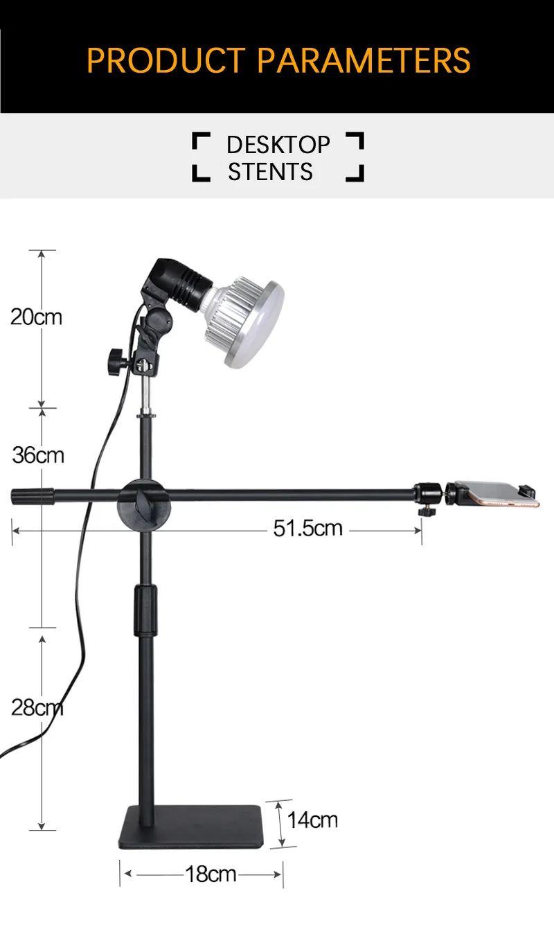 Photographic Lighting 85W LED Lamp(Optional) Light Stand Softbox(Optional) Light Kits for Photo Studio Product Phone Photography
Photographic Lighting 85W LED Lamp(Optional) Light Stand Softbox(Optional) Light Kits for Photo Studio Product Phone Photography