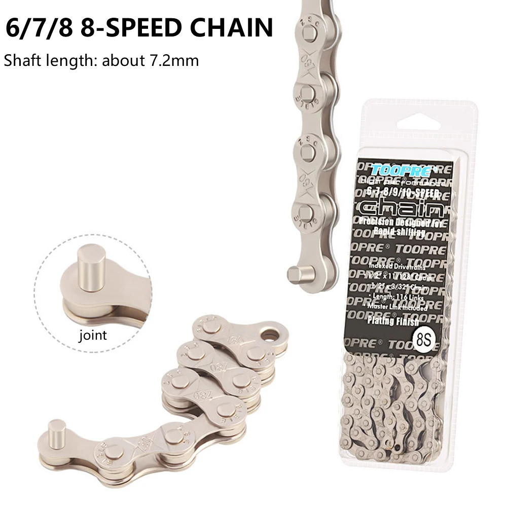 Mountain Bike Chain 6 7 8 9 10 11 12 Speed MTB Bike Electroplated Silver Chain Road Bicycle Chains 116 Link Parts
Mountain Bike Chain 6 7 8 9 10 11 12 Speed MTB Bike Electroplated Silver Chain Road Bicycle Chains 116 Link Parts