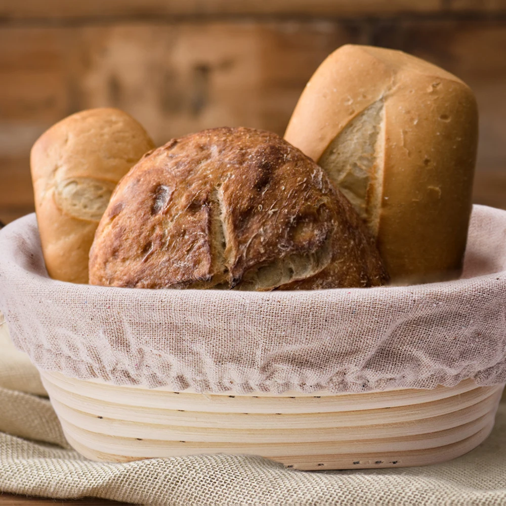 Rattan Bread Proofing Basket Natural Rattan Wicker Dough Fermentation Bread Leavening Basket Kitchen Cakes Baking Tool
Rattan Bread Proofing Basket Natural Rattan Wicker Dough Fermentation Bread Leavening Basket Kitchen Cakes Baking Tool