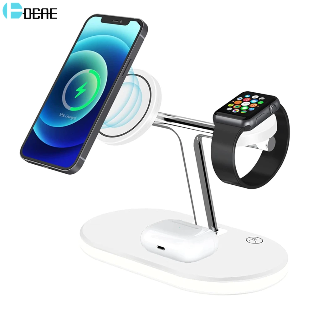 Магнитная Беспроводная зарядная подставка 3 в 1 15 Вт для iPhone 12 pro Max Apple Watch 6 SE 5 4 3 2 Airpods Pro, док-станция для быстрой зарядки
Магнитная Беспроводная зарядная подставка 3 в 1 15 Вт для iPhone 12 pro Max Apple Watch 6 SE 5 4 3 2 Airpods Pro, док-станция для быстрой зарядки