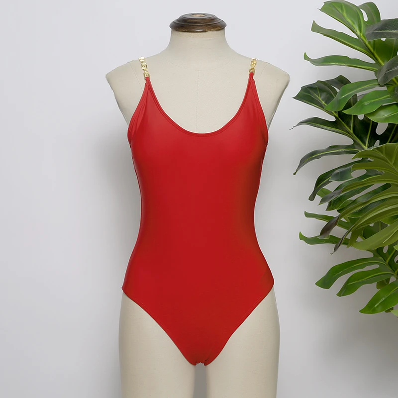 2021 new metallic decorative halter swimsuit, women's pure color sexy bikini beach set
2021 new metallic decorative halter swimsuit, women's pure color sexy bikini beach set