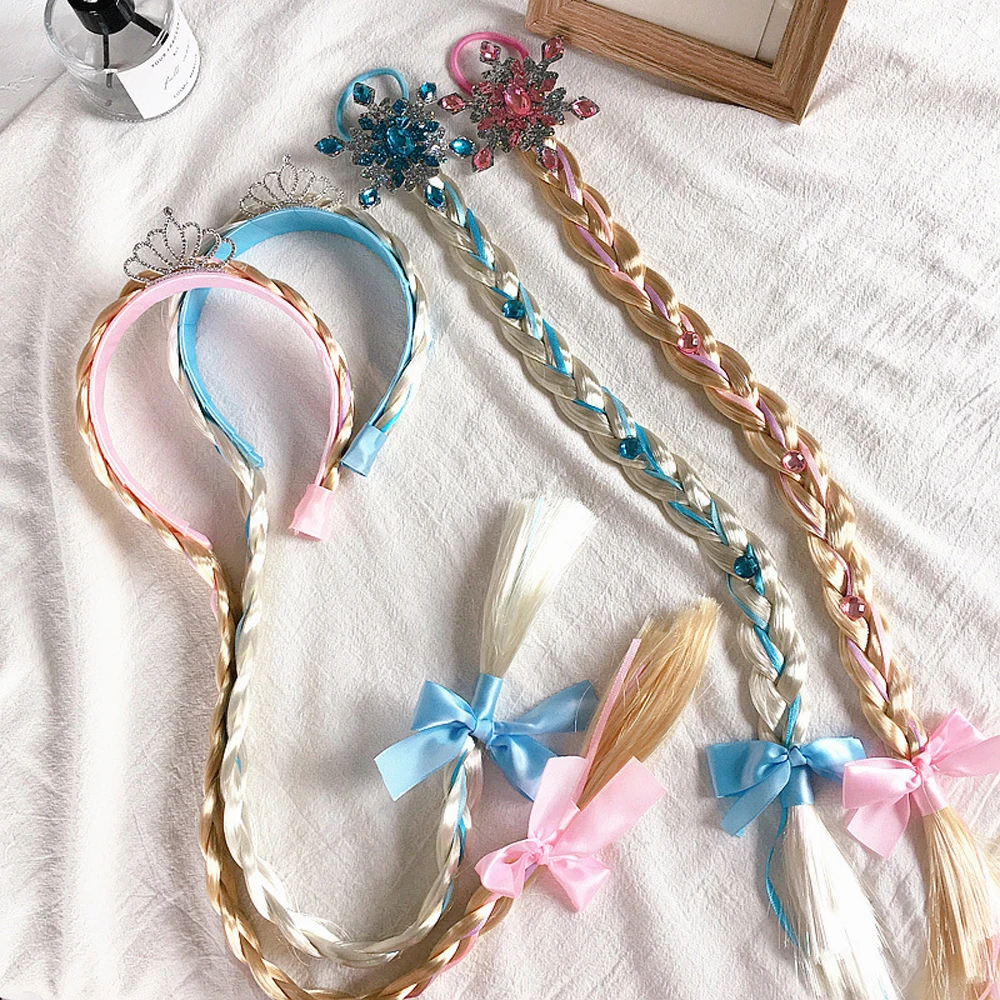 Ice and Snow Wig Braids Children's Crown Princess Headbands Queen Snowflake Hair Clip For Lovely Girls Kids Hair Accessories
Ice and Snow Wig Braids Children's Crown Princess Headbands Queen Snowflake Hair Clip For Lovely Girls Kids Hair Accessories
