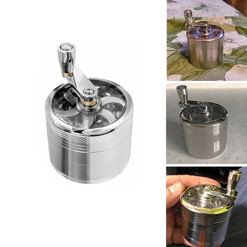 Manual Grinder Pepper 40mm Hand Mill Grinder With Crank Handle Pollen Grinder Spices Crusher For Herb Coffee Salt Pepper Silver
Manual Grinder Pepper 40mm Hand Mill Grinder With Crank Handle Pollen Grinder Spices Crusher For Herb Coffee Salt Pepper Silver