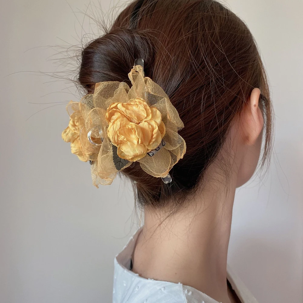 New Elegant Flower Bow Mesh Hair Claws Crab Hair Clips for Women Girls Dots Yarn Ribbon Ponytail Holder Hair Accessories
New Elegant Flower Bow Mesh Hair Claws Crab Hair Clips for Women Girls Dots Yarn Ribbon Ponytail Holder Hair Accessories