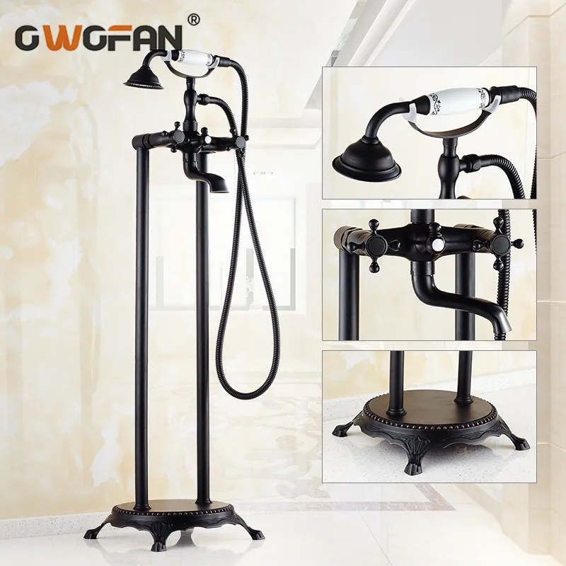 Bathroom Shower Faucet Sets Standing Hot and Cold Water Floor Bathtub Faucets Shower Mixer Tap Dual Control With Handshower
Bathroom Shower Faucet Sets Standing Hot and Cold Water Floor Bathtub Faucets Shower Mixer Tap Dual Control With Handshower