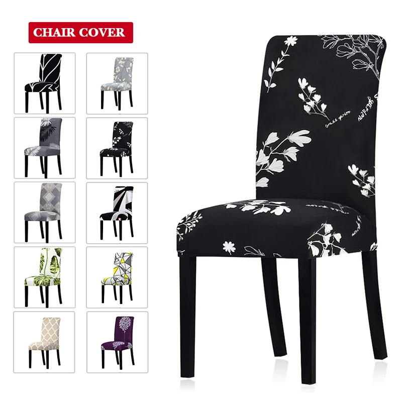 Black Printed Chair Cover Stretch Spandex Elastic Universal Seat Cover Dining Chair Covers For Kitchen Christmas Home Decoration
Black Printed Chair Cover Stretch Spandex Elastic Universal Seat Cover Dining Chair Covers For Kitchen Christmas Home Decoration