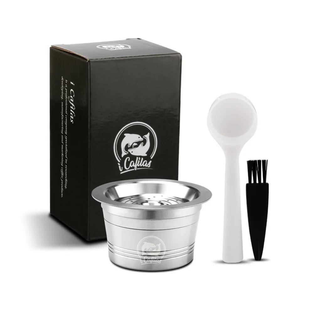 Capsule Coffee Machine Compatible Stainless Steel Filter Coffee With Reuse Shell Single Capsule Spoon Brush
Capsule Coffee Machine Compatible Stainless Steel Filter Coffee With Reuse Shell Single Capsule Spoon Brush