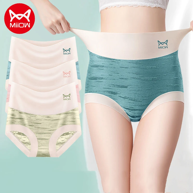 Miiow 2/3Pcs/set of High-Waist Lingeries Lady Abdomen Bag Buttocks Large Size Super Soft Women's Underwear Girls Briefs Head
Miiow 2/3Pcs/set of High-Waist Lingeries Lady Abdomen Bag Buttocks Large Size Super Soft Women's Underwear Girls Briefs Head