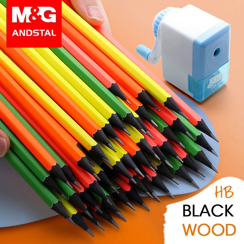 M&G 72/36pcs Pre-sharpened Fluorescent Black Wood School Pencil with eraser Andstal HB 2B Wooden Lead Pencils Drawing Sketch
M&G 72/36pcs Pre-sharpened Fluorescent Black Wood School Pencil with eraser Andstal HB 2B Wooden Lead Pencils Drawing Sketch