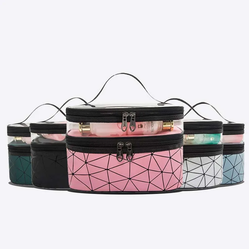 Wholesale Diamond Lattice Makeup Bag Designer Cosmetic Brush Bag Personalised Makeup Cases Organizer Storage For Women Travel 
Wholesale Diamond Lattice Makeup Bag Designer Cosmetic Brush Bag Personalised Makeup Cases Organizer Storage For Women Travel
