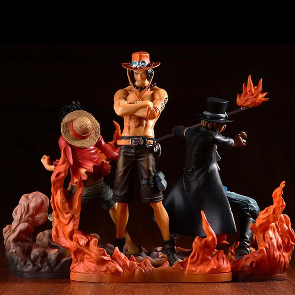 Monkey D Luffy Ace Sabo Three Brothers Anime Figure 3PCS/Set PVC Action Figurine Collection Model Toys Doll 14-17CM
Monkey D Luffy Ace Sabo Three Brothers Anime Figure 3PCS/Set PVC Action Figurine Collection Model Toys Doll 14-17CM