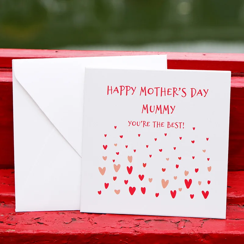 Creative Red Heart MINI Square Mother's Day Greeting Card Customized Card Paperboard Love Heart Small Card Greeting 8.5x8.5cm
Creative Red Heart MINI Square Mother's Day Greeting Card Customized Card Paperboard Love Heart Small Card Greeting 8.5x8.5cm