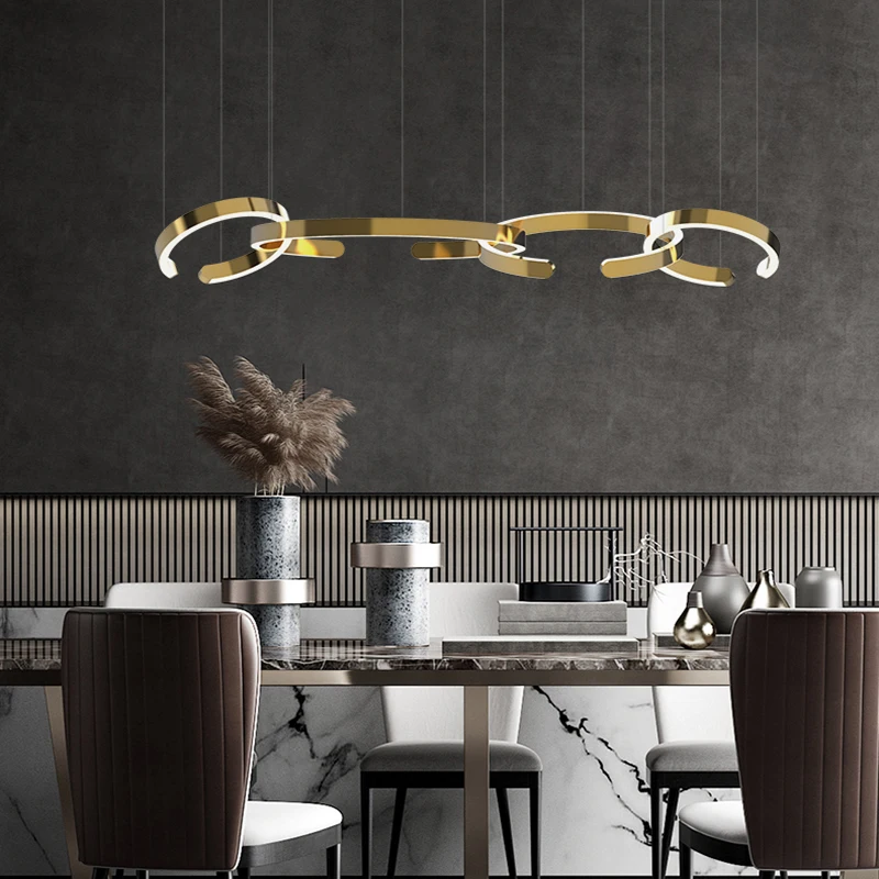 Modern DIY Gold Ring Led Pendant Lights Living Room Decor Led Pendant Lamp Dimmable Led Hanging Drop Light Suspension Luminaire
Modern DIY Gold Ring Led Pendant Lights Living Room Decor Led Pendant Lamp Dimmable Led Hanging Drop Light Suspension Luminaire