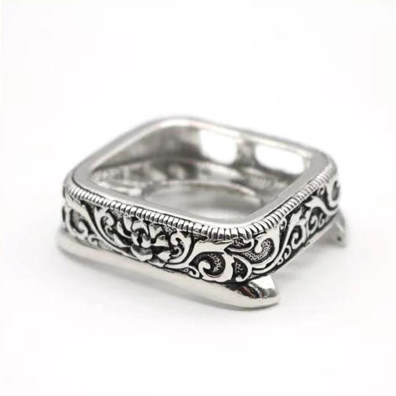 Metal Carved Style Protector Cover for Apple Watch SE Case Series 6 5 4 3 Silver Retro Bumper 40mm 44mm 38mm 42mm Shell
Metal Carved Style Protector Cover for Apple Watch SE Case Series 6 5 4 3 Silver Retro Bumper 40mm 44mm 38mm 42mm Shell