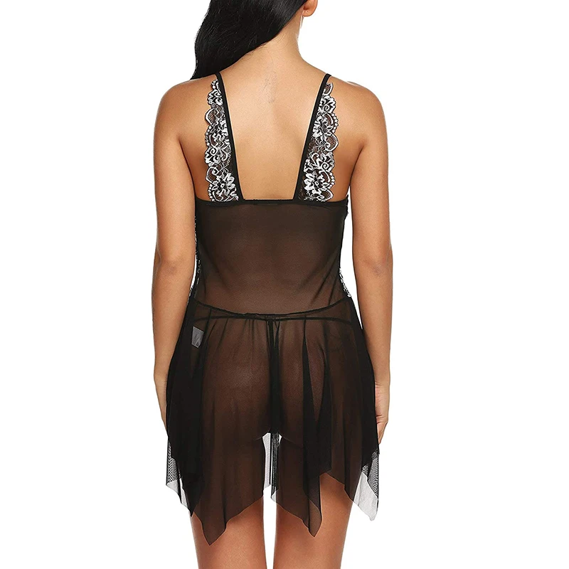 DR.GESTEE Ladies Sexy Lingerie Front Closure Doll Lace Shirt V-neck Mesh Summer Sexy Pajamas
DR.GESTEE Ladies Sexy Lingerie Front Closure Doll Lace Shirt V-neck Mesh Summer Sexy Pajamas