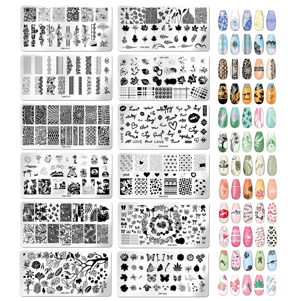 Nail Art Templates Stamping Plate Design Flower Stencil Reusable Metal Manicure Nails DIY Tools Accessories Templates Images
Nail Art Templates Stamping Plate Design Flower Stencil Reusable Metal Manicure Nails DIY Tools Accessories Templates Images