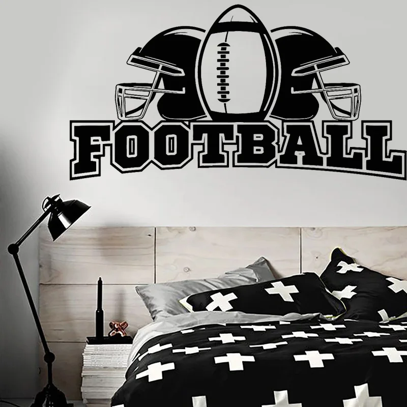 Football Vinyl Wall Decal Athlete Sports Removable Stickers Ball And Helmets Boys Room Decoration Funny Mural C7018
Football Vinyl Wall Decal Athlete Sports Removable Stickers Ball And Helmets Boys Room Decoration Funny Mural C7018