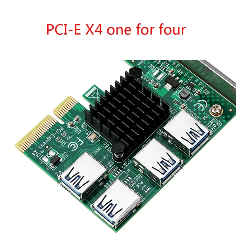 KX4A графическая карта PCI-E к PCIe адаптер 1 к 4 PCI-E 1X к 16X Плата расширения 4 порта Удлинительный кабель
KX4A графическая карта PCI-E к PCIe адаптер 1 к 4 PCI-E 1X к 16X Плата расширения 4 порта Удлинительный кабель