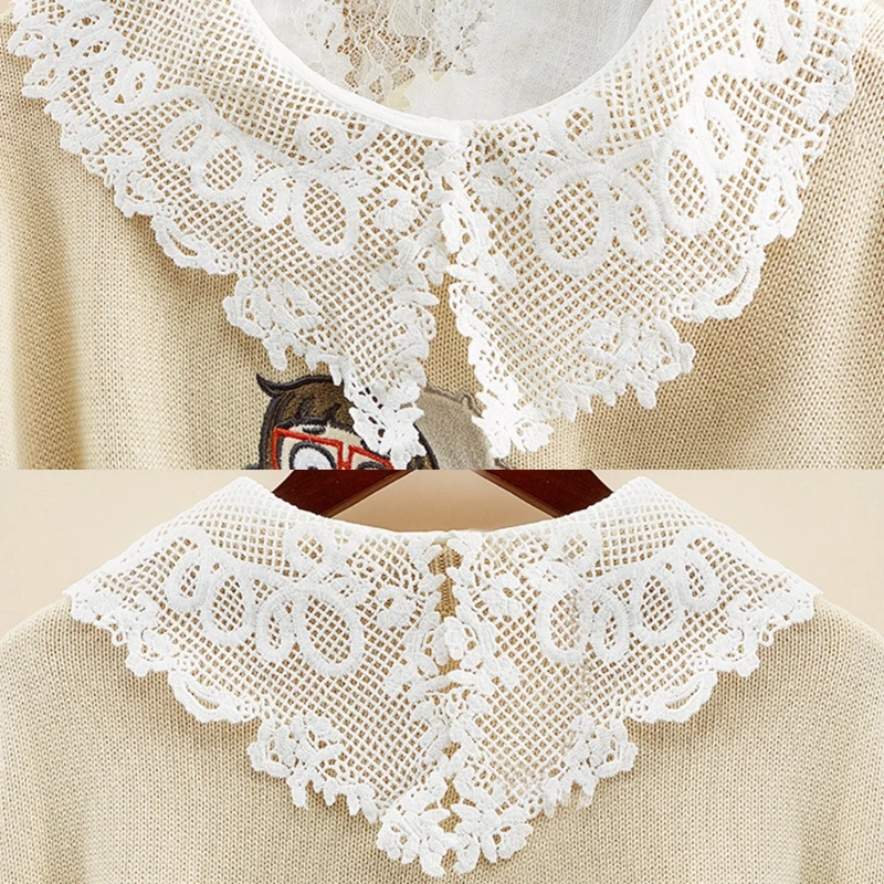 Korean Women Girls Stylish White Detachable Half Shirt Blouse Sweet Hollow Out Embroidery Floral Lace False Fake Doll Crop M7DD
Korean Women Girls Stylish White Detachable Half Shirt Blouse Sweet Hollow Out Embroidery Floral Lace False Fake Doll Crop M7DD