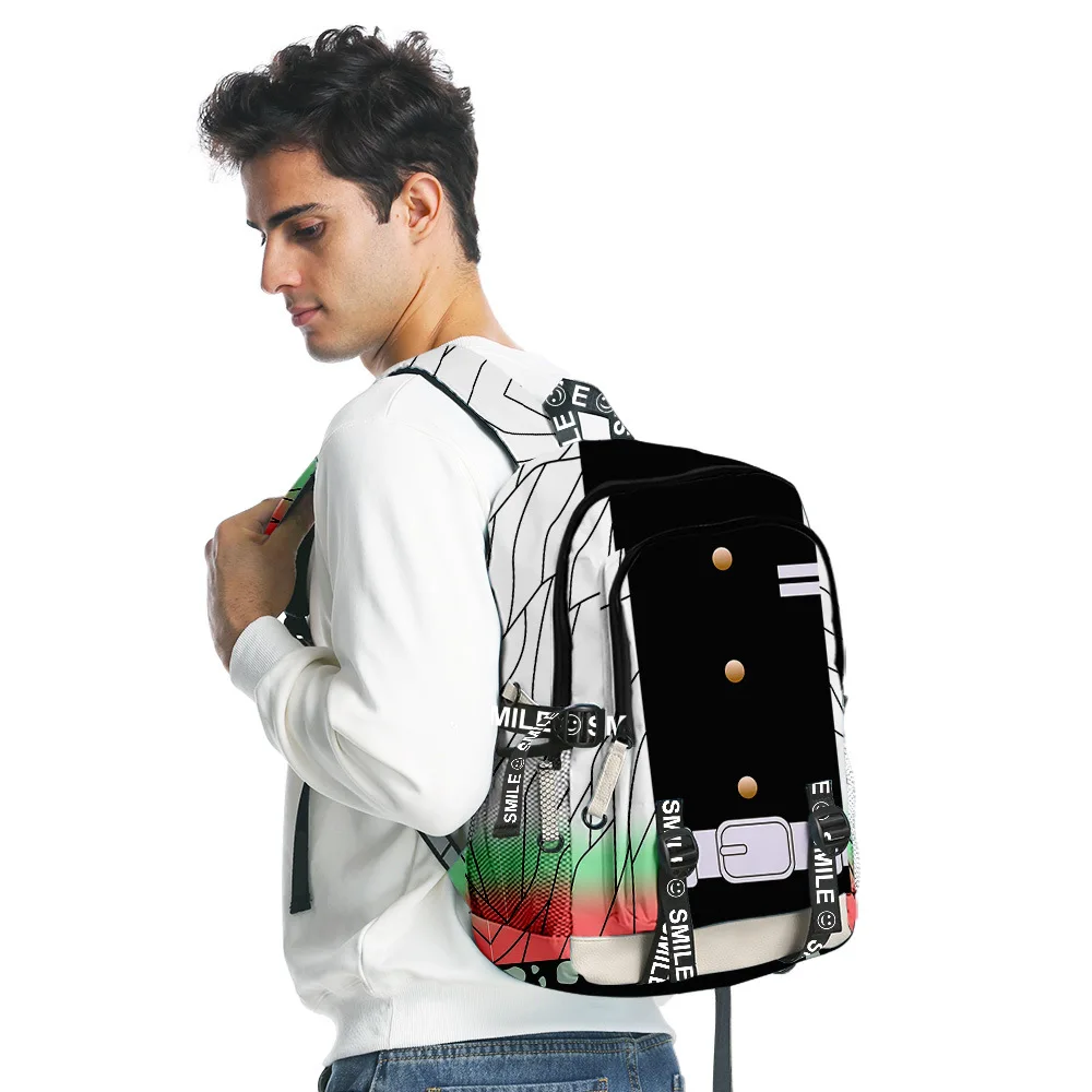 2021 Demon Slayer: Kimetsu No Yaiba Backpack Canvas Bag Kamado Tanjirou School Bags Girl & Doy Mochila Feminina Notebook Bag
2021 Demon Slayer: Kimetsu No Yaiba Backpack Canvas Bag Kamado Tanjirou School Bags Girl & Doy Mochila Feminina Notebook Bag