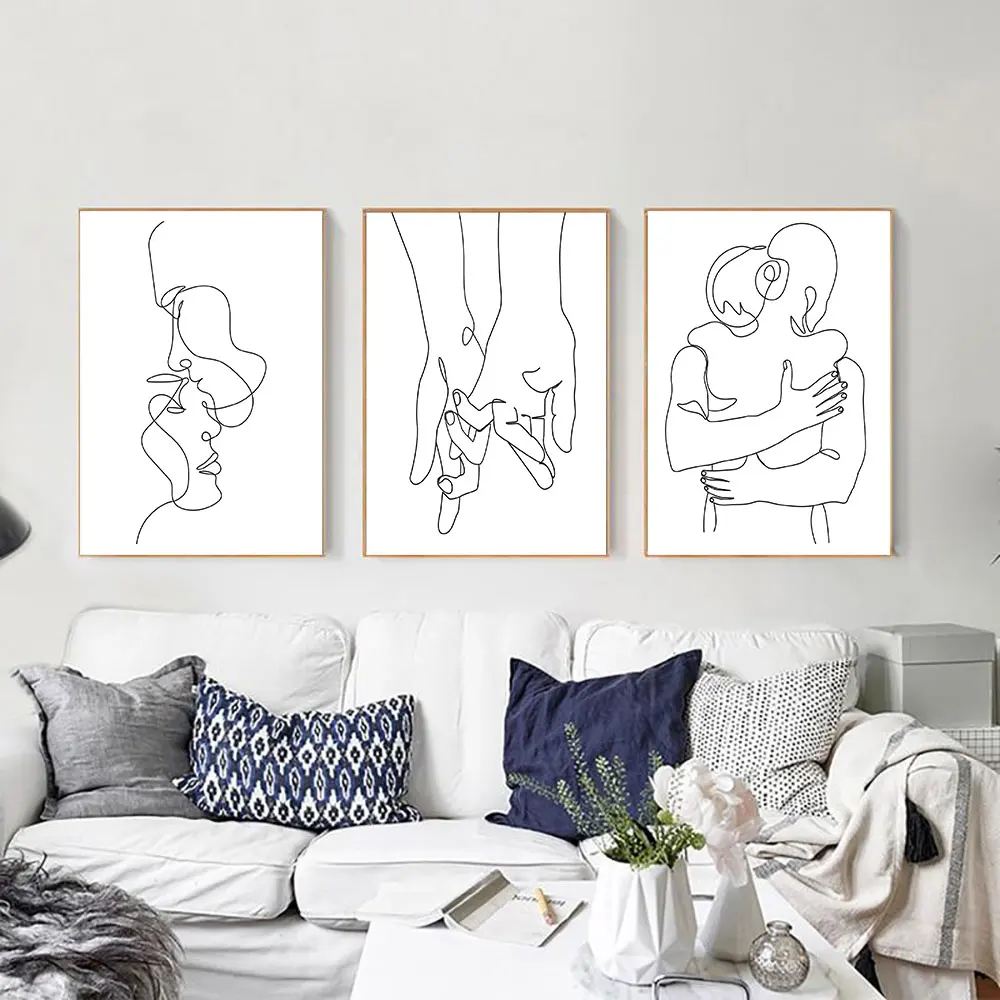 Couple Drawing Poster Holding Hands Line Art Print Black White Canvas Painting Nordic Modern Wall Picture Bathroom Home Decor
Couple Drawing Poster Holding Hands Line Art Print Black White Canvas Painting Nordic Modern Wall Picture Bathroom Home Decor