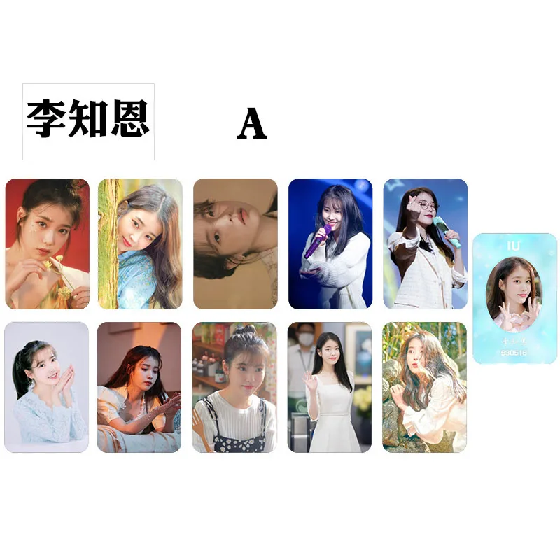10 Pcs/Set Kpop IU Album Double-sided Small Card Lee Ji En Picture Card Postcard Decoration Supplies Fan Gifts Stationery Set
10 Pcs/Set Kpop IU Album Double-sided Small Card Lee Ji En Picture Card Postcard Decoration Supplies Fan Gifts Stationery Set