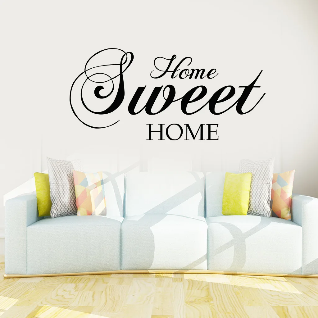 Warm Home Decor Quotes Sweet Home Letter Wall Decals Sticker For Living Room Bedroom Sofa Background Art Mural#309 
Warm Home Decor Quotes Sweet Home Letter Wall Decals Sticker For Living Room Bedroom Sofa Background Art Mural#309
