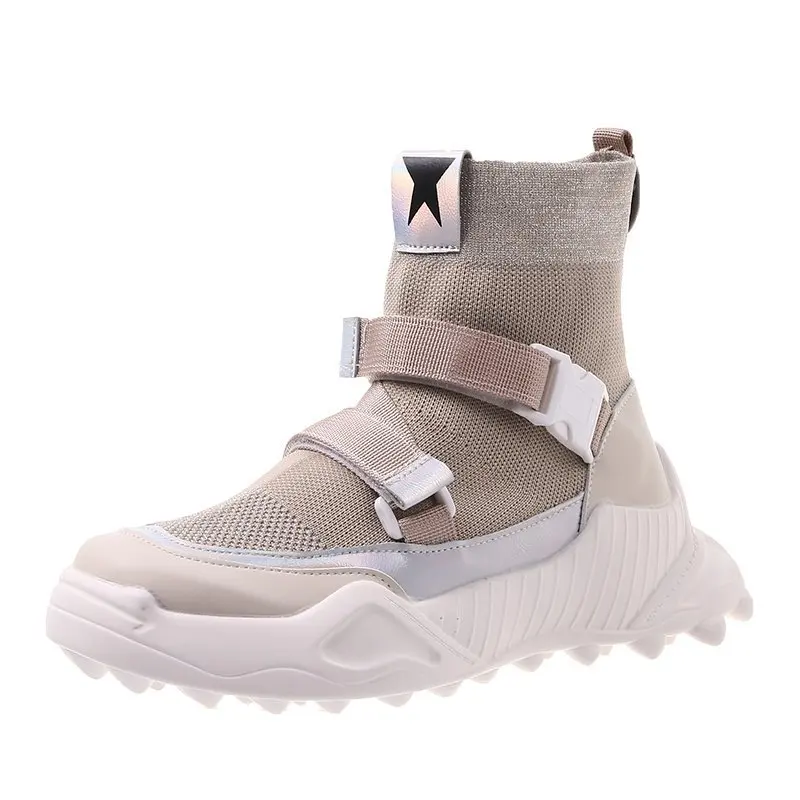 Platform Sneakers Women Vulcanized Shoes Casual Walking High Top Sneakers Women Buckle Chunky Trainers Black Beige Zapatos Mujer
Platform Sneakers Women Vulcanized Shoes Casual Walking High Top Sneakers Women Buckle Chunky Trainers Black Beige Zapatos Mujer
