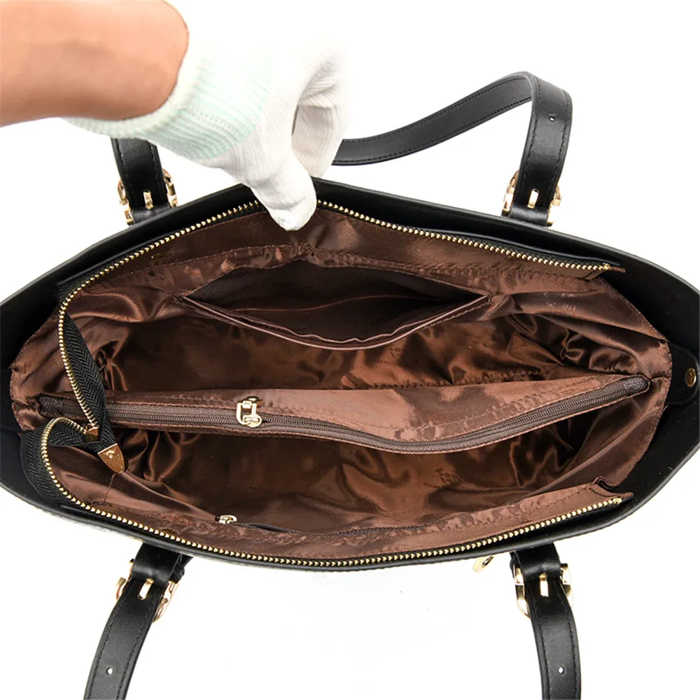 Vintage Composite Bag Women Belt Buckle Handles Handbag High Quality Leather Large Capacity Shoulder Crossbody Bag Travel Totes
Vintage Composite Bag Women Belt Buckle Handles Handbag High Quality Leather Large Capacity Shoulder Crossbody Bag Travel Totes