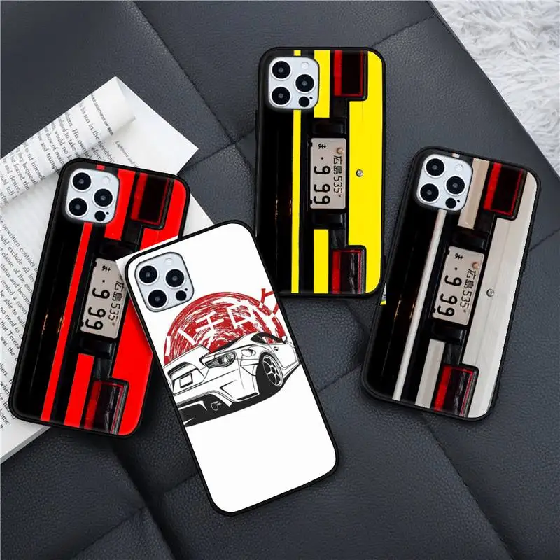 

Japan Anime Initial D Car taillight AE86 Phone Case for iPhone 11 12 13 pro XS MAX 8 7 6 6S Plus X 5S SE 2020 XR mini
