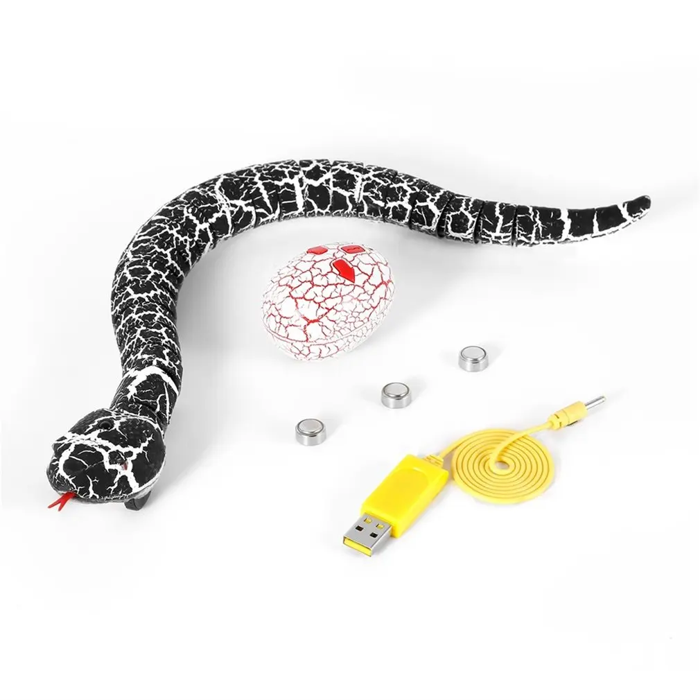 

OCDAY RC Snake And Egg emote Control Rattlesnake Animal Trick Terrifying Mischief Toys for Children Funny Novelty Gift New Hot
