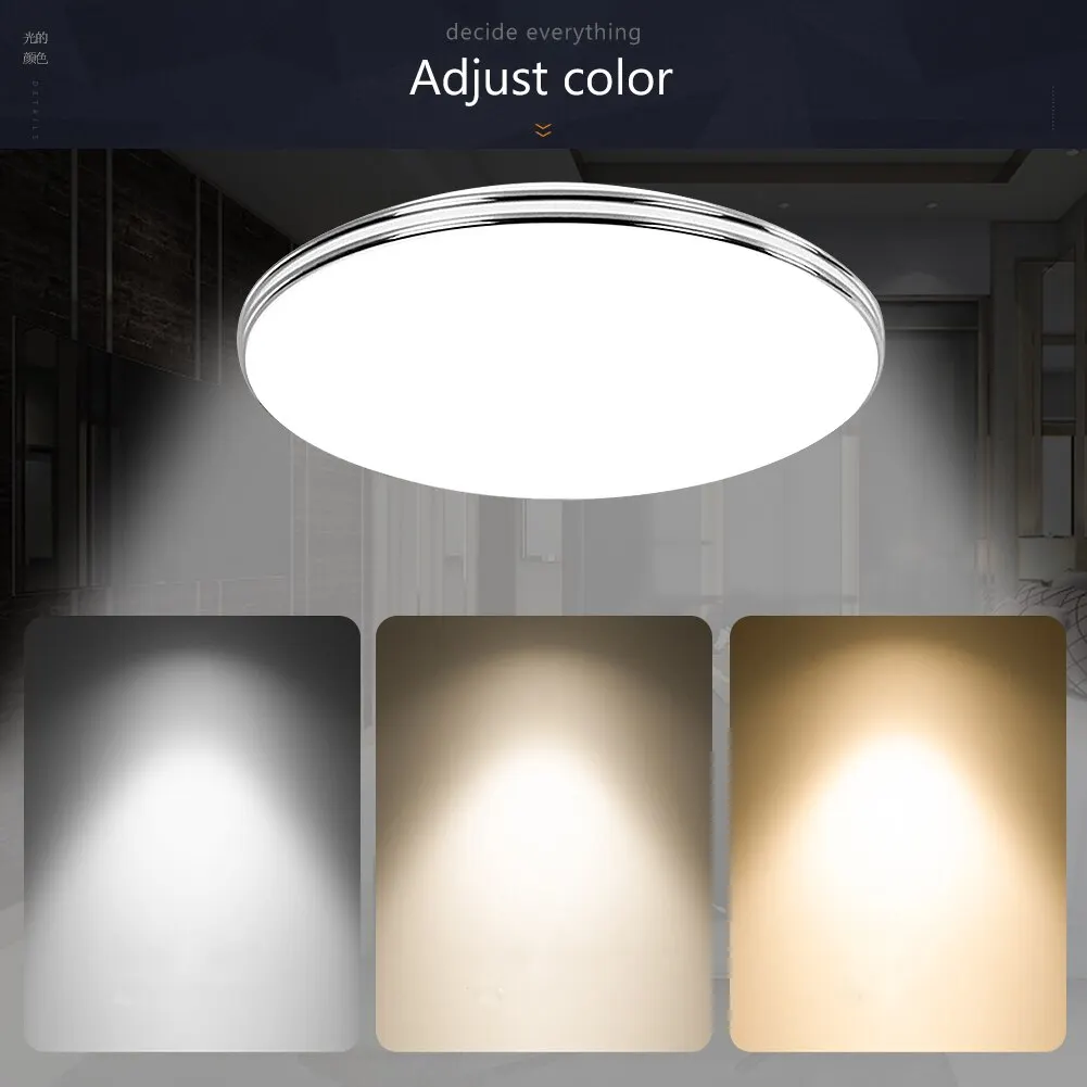LED Ceiling Light Ultra Thin Down Light Panel Lamp 72W 36W 24W 18W 12W 220V Modern 3 Colors Lamp Home Decor Bedroom Cool White
LED Ceiling Light Ultra Thin Down Light Panel Lamp 72W 36W 24W 18W 12W 220V Modern 3 Colors Lamp Home Decor Bedroom Cool White
