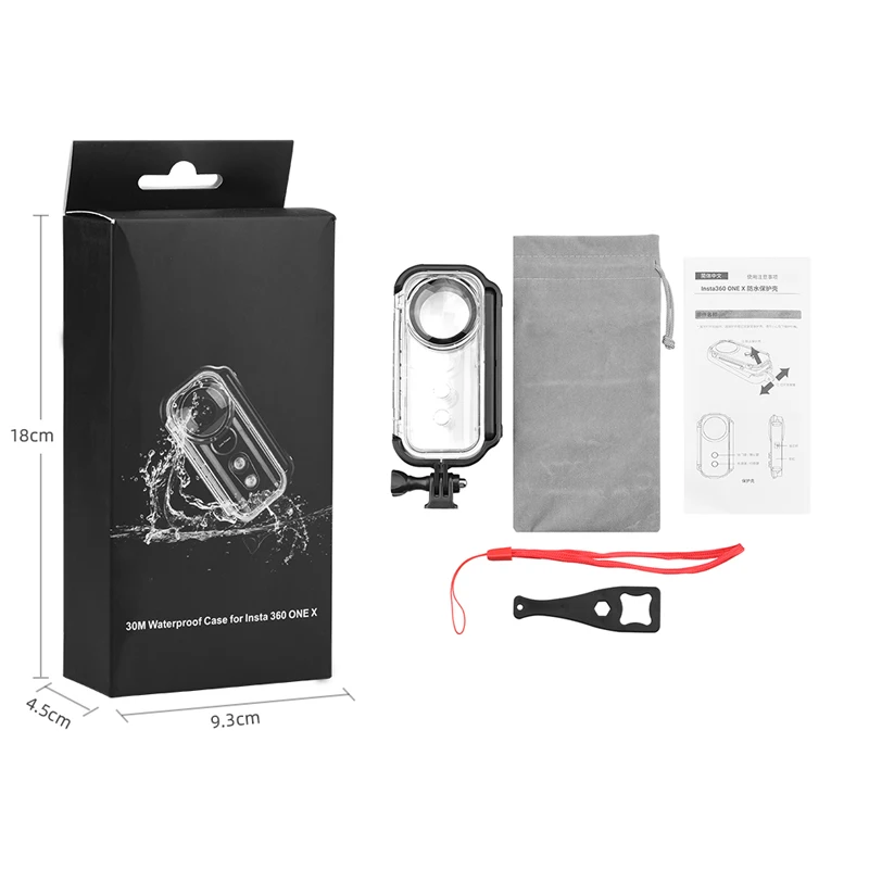 Waterproof Housings Case Protective Underwater Housing Shell Diving Case for Insta360 ONE X Sports Action Camera Accessories
Waterproof Housings Case Protective Underwater Housing Shell Diving Case for Insta360 ONE X Sports Action Camera Accessories