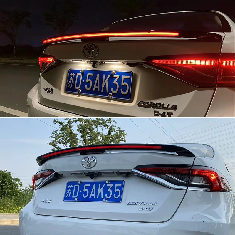 Use For Toyota Corolla Altis 2019 2020 2021 Year Spoiler ABS Plastic lamp light Rear Trunk Wing Car Body Kit Accessories
Use For Toyota Corolla Altis 2019 2020 2021 Year Spoiler ABS Plastic lamp light Rear Trunk Wing Car Body Kit Accessories