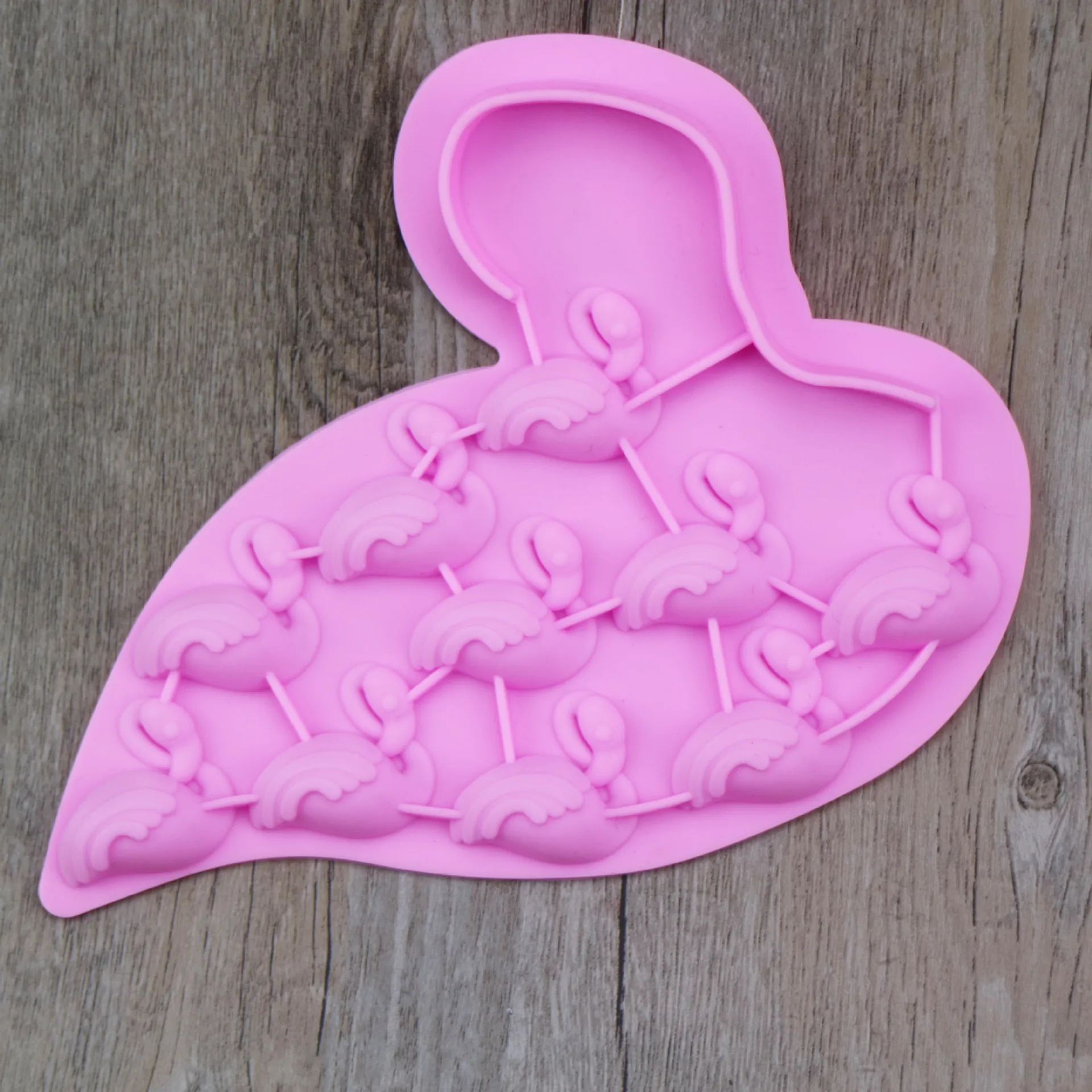 

3D Flamingo Baby Birthday DIY Party Fondant Cake Decorating Turtle Leaf Silicone Molds Cupcake Chocolate Gumpaste Candy Moulds