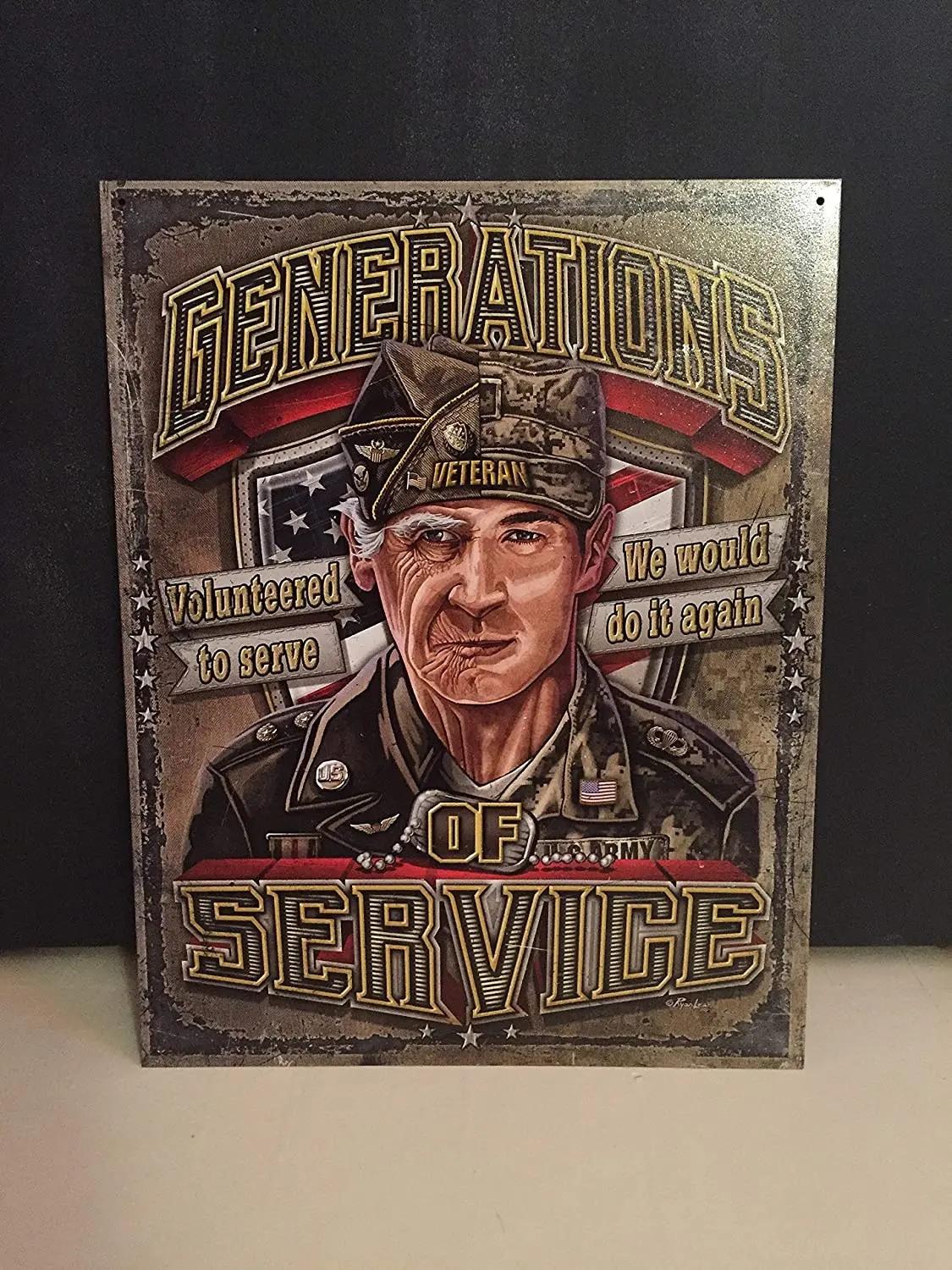 Diuangfoong Generations of Service Vintage Reproduction Metal Sign 12" x 8"
Diuangfoong Generations of Service Vintage Reproduction Metal Sign 12" x 8"