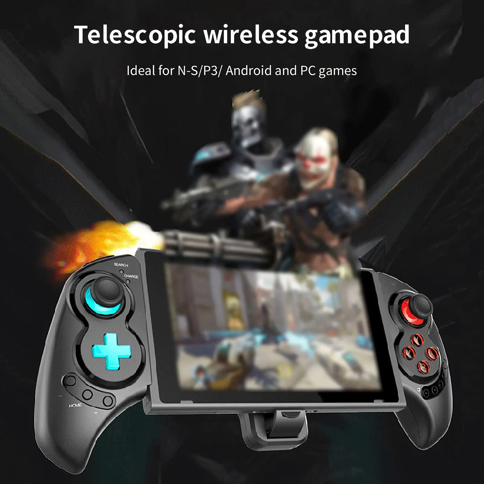 Vibration Computer Mobile Phone Tablet Telescopic Wireless Bluetooth Game Handle Dual Vibration For Switch PS3 300mAh
Vibration Computer Mobile Phone Tablet Telescopic Wireless Bluetooth Game Handle Dual Vibration For Switch PS3 300mAh