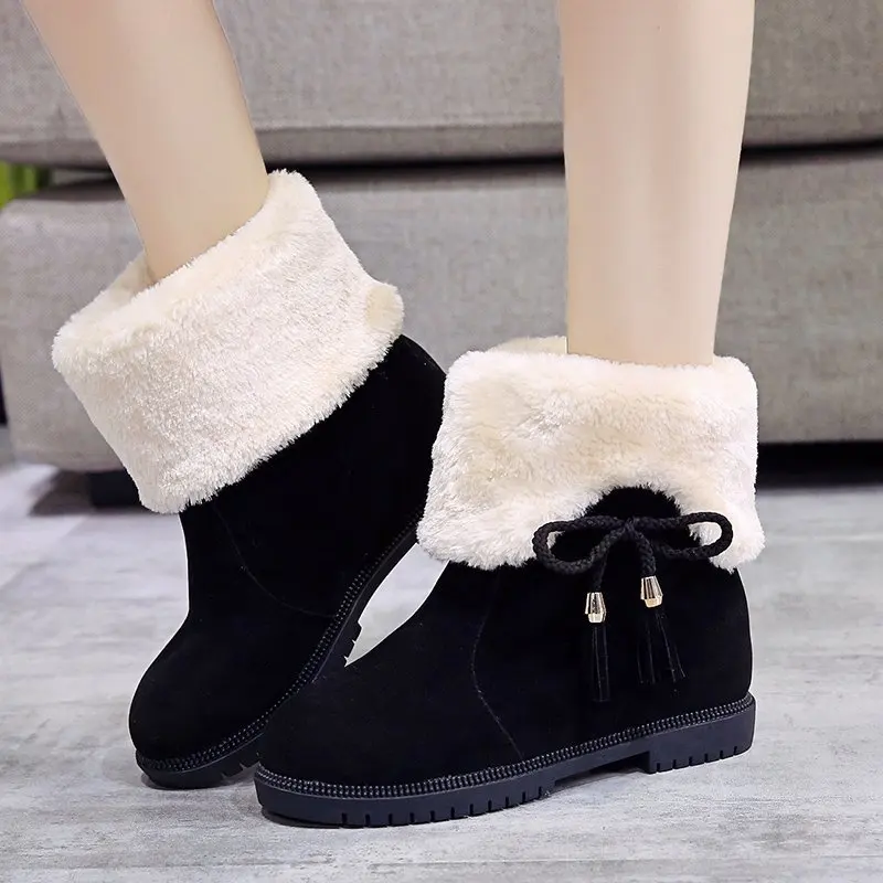 Warm wool Boots women Suede Female Ankle Boot Fashion shoes Square heel Female Fashion Butterfly-knot Slip-On Black boots women
Warm wool Boots women Suede Female Ankle Boot Fashion shoes Square heel Female Fashion Butterfly-knot Slip-On Black boots women