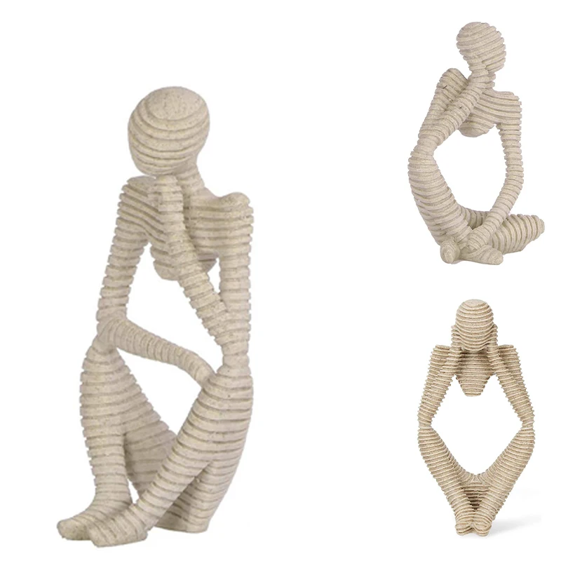 Abstract Sculpture Statue Thinker Sandstone Resin for Hotel Home Desktop Bookshelf Office Decoration 9.82 Inches
Abstract Sculpture Statue Thinker Sandstone Resin for Hotel Home Desktop Bookshelf Office Decoration 9.82 Inches