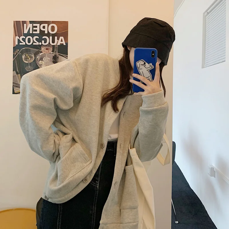 Plush Sweater Coat Women's Spring and Autumn Winter 2021 New Small Loose Korean Chic Top Fashion
Plush Sweater Coat Women's Spring and Autumn Winter 2021 New Small Loose Korean Chic Top Fashion