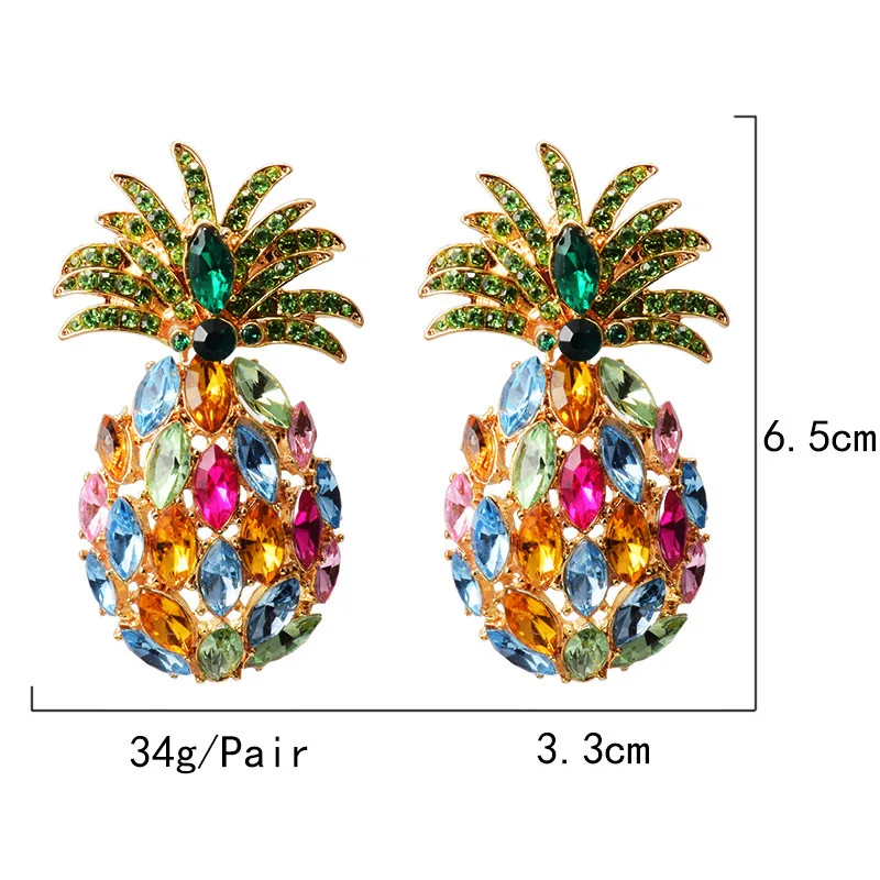 New Fashion Earrings Female Pineapple Rhinestone Earrings Korea Fashion Jewelry Earrings for Women 2021 Earrings Trend Wholesale
New Fashion Earrings Female Pineapple Rhinestone Earrings Korea Fashion Jewelry Earrings for Women 2021 Earrings Trend Wholesale