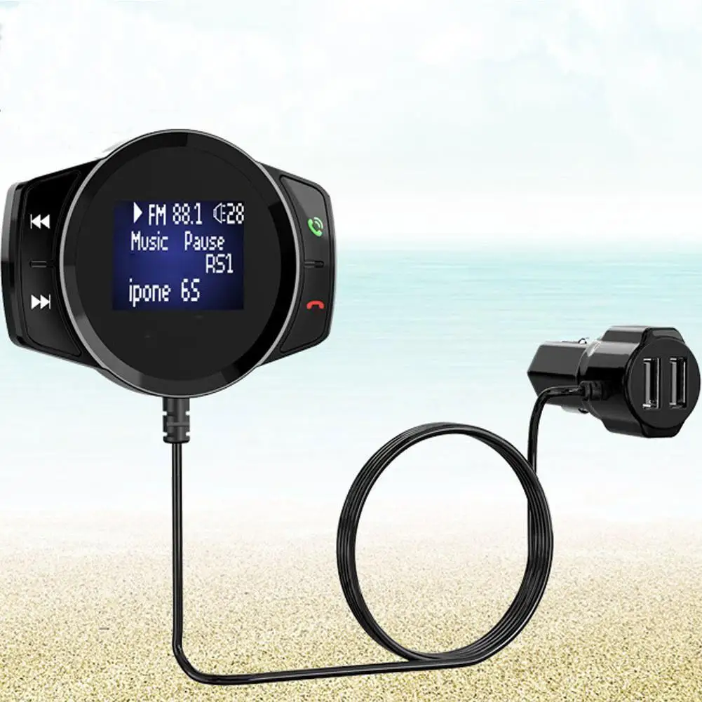 Bluetooth-Compatible Car FM Modulator Stereo AUTO MP3 Player Audio Adapter FM Transmitter Dual USB Quick Charger TF U Disk Music
Bluetooth-Compatible Car FM Modulator Stereo AUTO MP3 Player Audio Adapter FM Transmitter Dual USB Quick Charger TF U Disk Music