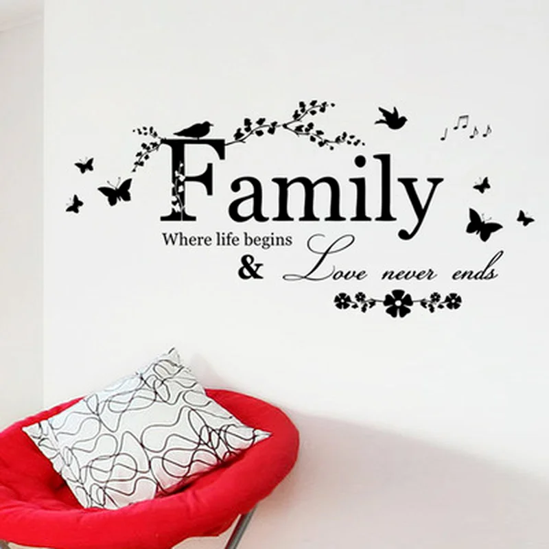 Family Love Never End Quote Vinyl Wall Decal Wall Lettering Art Words Wall Sticker Home Decor Wedding Decoration Living Room
Family Love Never End Quote Vinyl Wall Decal Wall Lettering Art Words Wall Sticker Home Decor Wedding Decoration Living Room