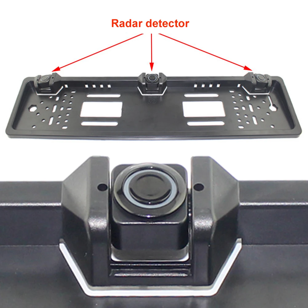 Reversing Radar Led Monitor Backlight Parking Sensor No Drill Car Accessories Detector Easy Install Auto Alarm Backup Parktronic |