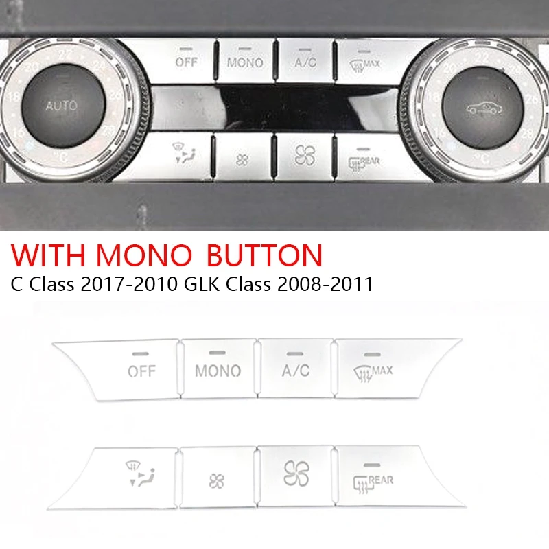 8PCS AC Dash Buttons Cover Media Volume Buttons Cover Stickers for Mercedes Benz C Class 2017-2010 GLK Class 2008-2011 
8PCS AC Dash Buttons Cover Media Volume Buttons Cover Stickers for Mercedes Benz C Class 2017-2010 GLK Class 2008-2011