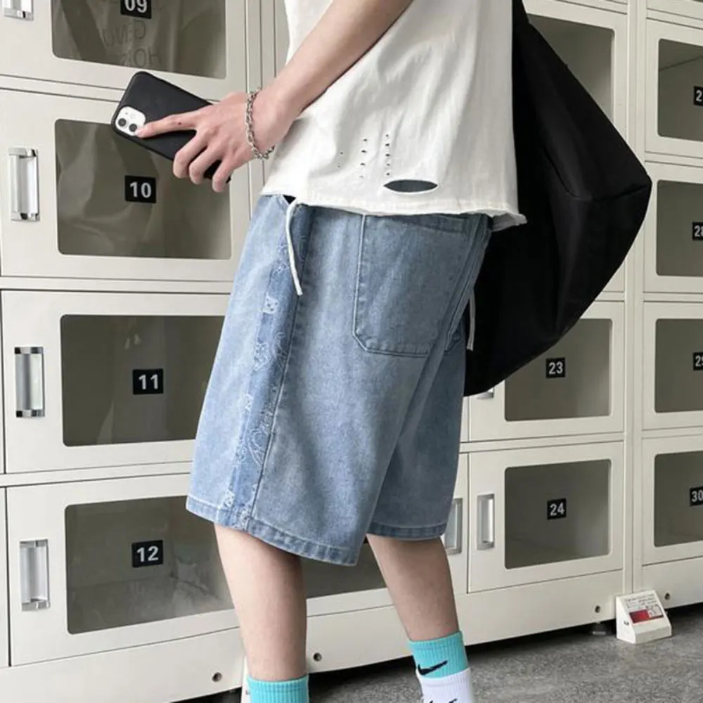 ZOTTSOZ Women Bandana Short Jeans Casual Loose High Waist Denim Shorts Harajuku Korean Fashion Baggy Short Trousers Streetwear
ZOTTSOZ Women Bandana Short Jeans Casual Loose High Waist Denim Shorts Harajuku Korean Fashion Baggy Short Trousers Streetwear