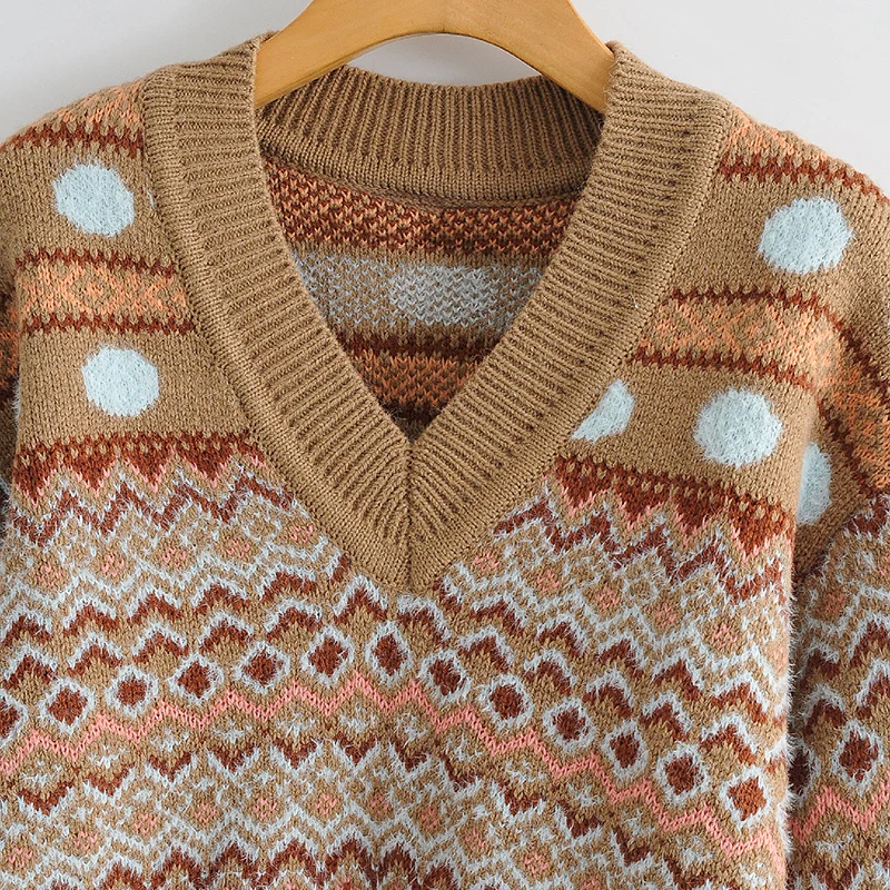 2021 Women's Fashion Striped Cropped Pullover Knitted Sweater Vintage V Neck Long Sleeve Casual Pull Femme Hiver Tops
2021 Women's Fashion Striped Cropped Pullover Knitted Sweater Vintage V Neck Long Sleeve Casual Pull Femme Hiver Tops
